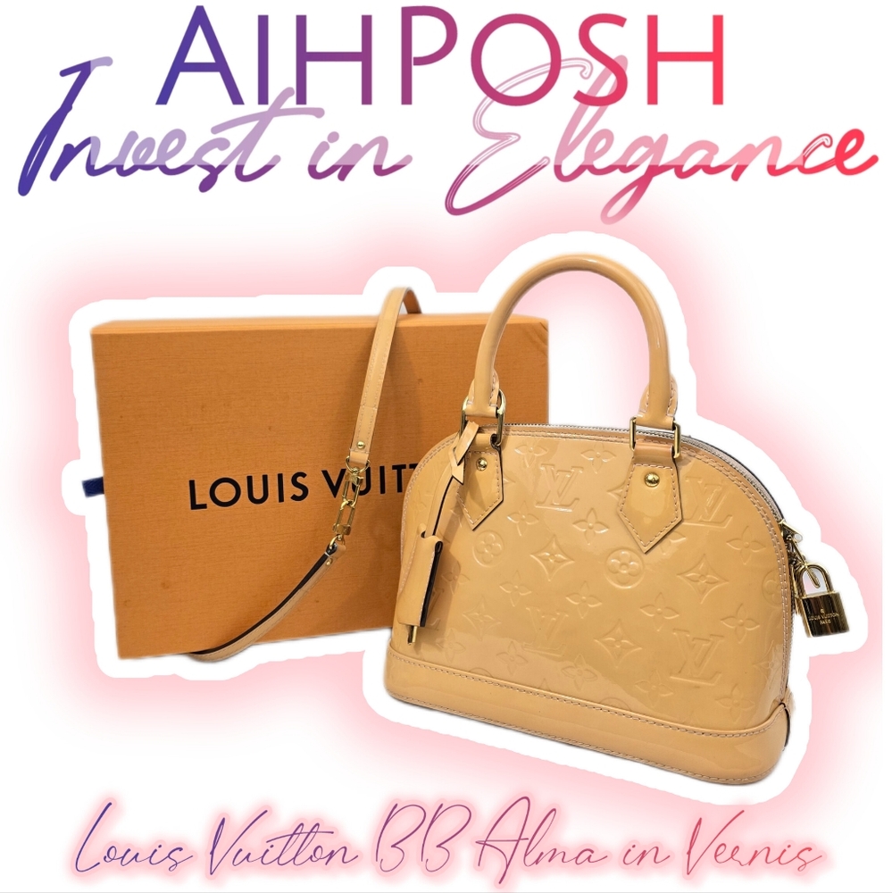 Louis Vuitton Alma BB in Yellow Vernis (DC:FL3105) (Comes with Dustbag - NO BOX)